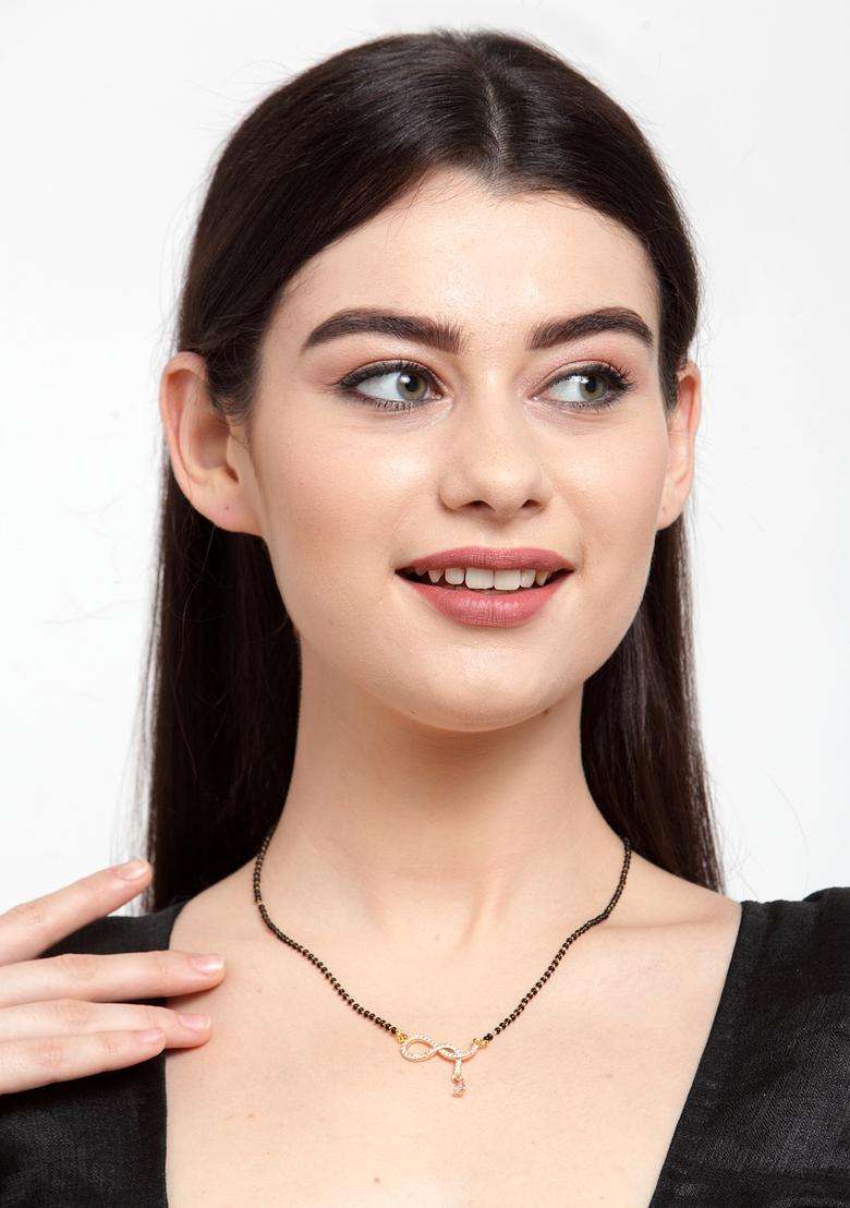 White Brass Mangalsutra - Indya