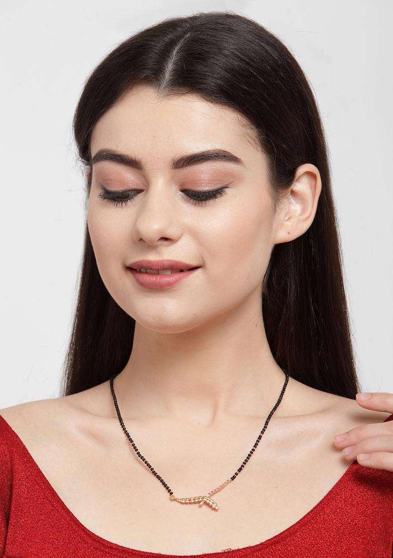 White Brass Mangalsutra - Indya