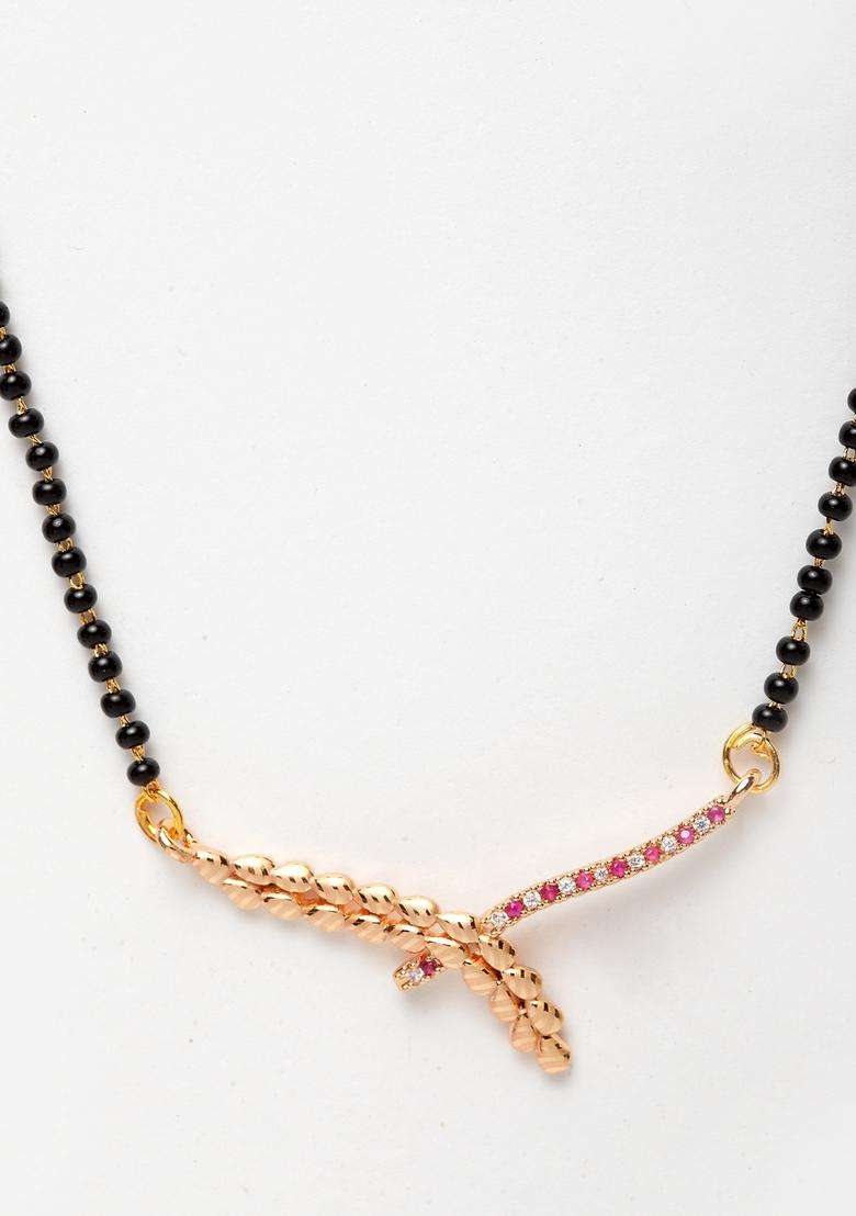White Brass Mangalsutra - Indya