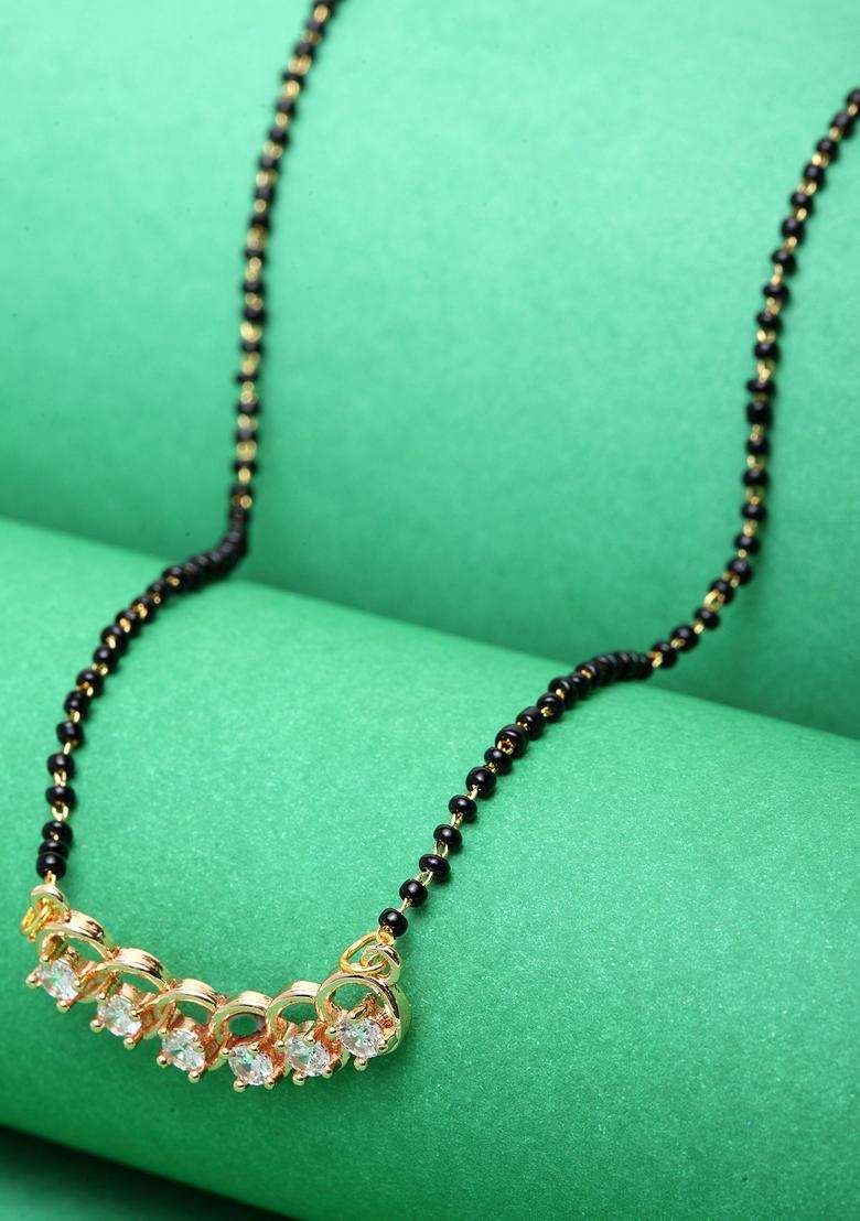 White Brass Mangalsutra - Indya