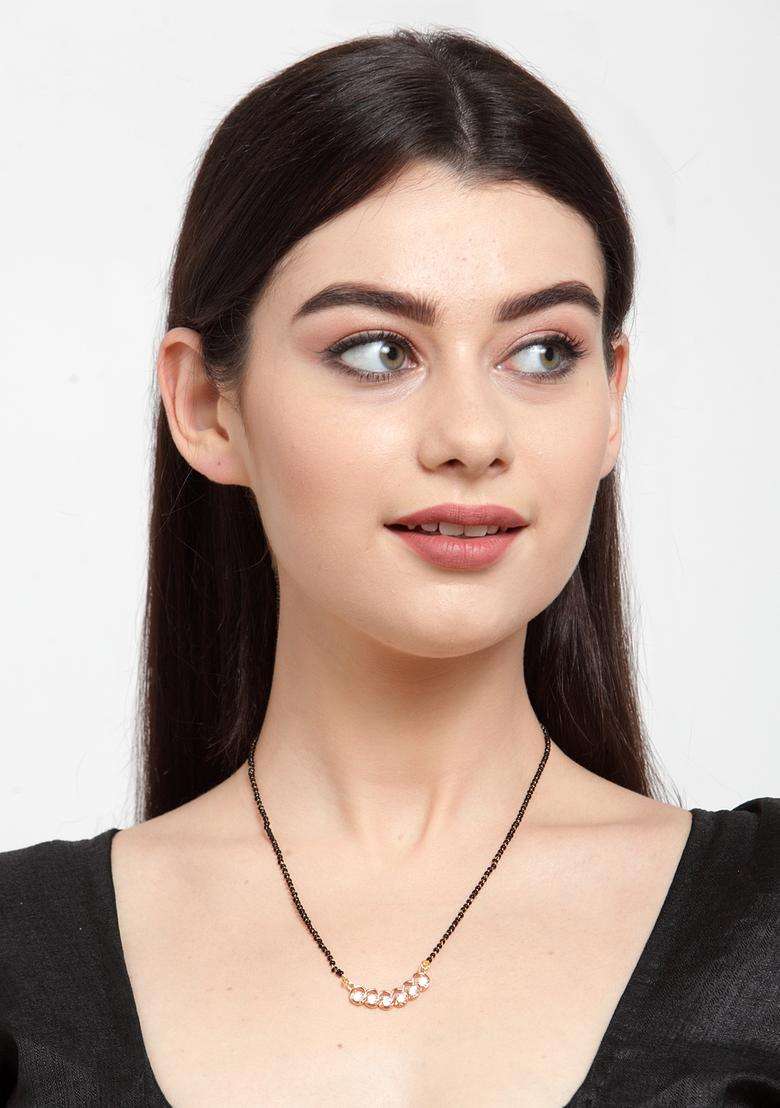 White Brass Mangalsutra - Indya