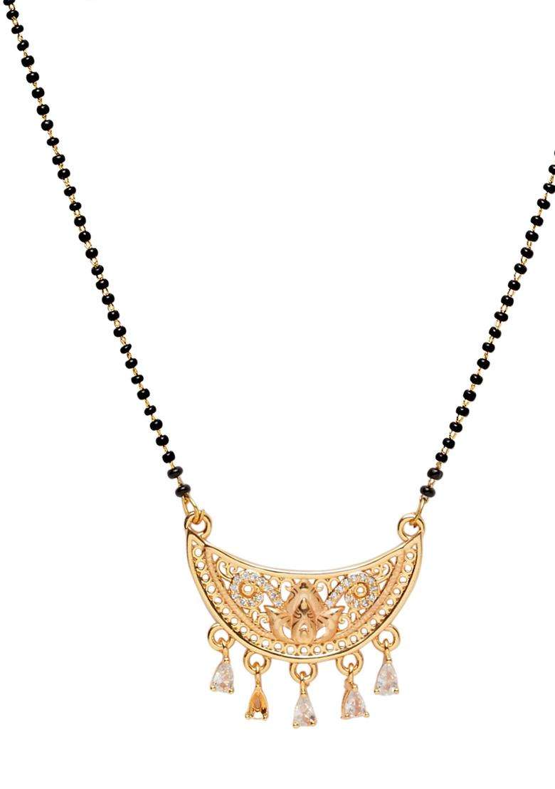 White Brass Mangalsutra - Indya