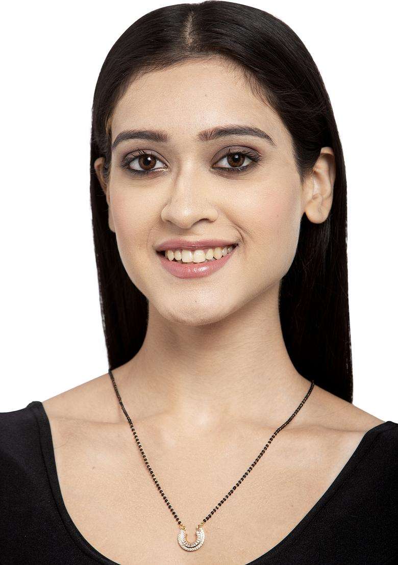 White Brass Mangalsutra - Indya