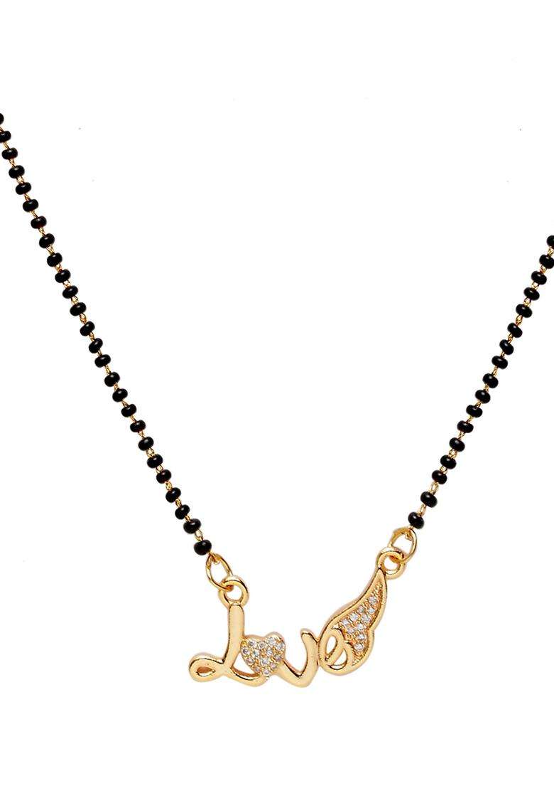 White Brass Mangalsutra - Indya