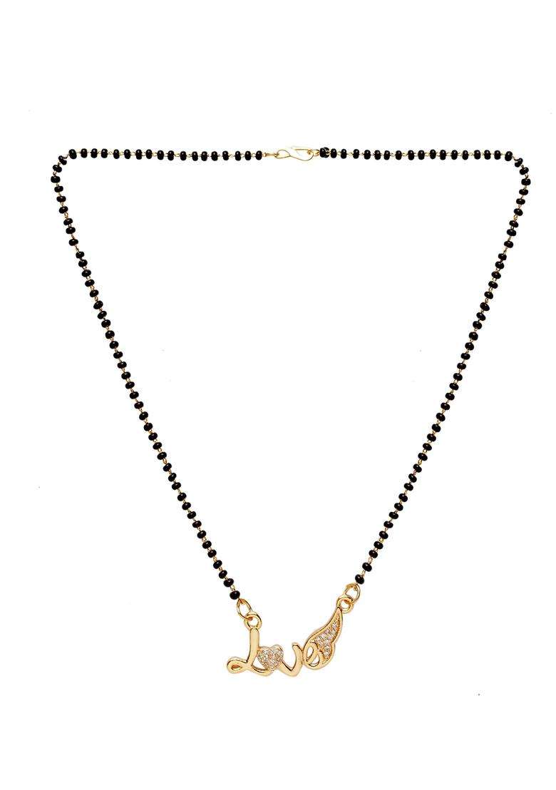 White Brass Mangalsutra - Indya