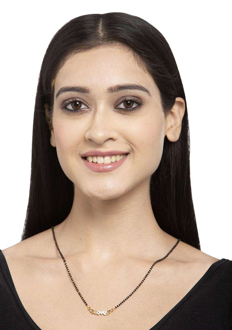 White Brass Mangalsutra - Indya
