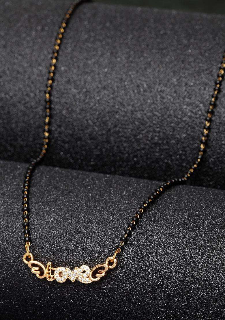 White Brass Mangalsutra - Indya