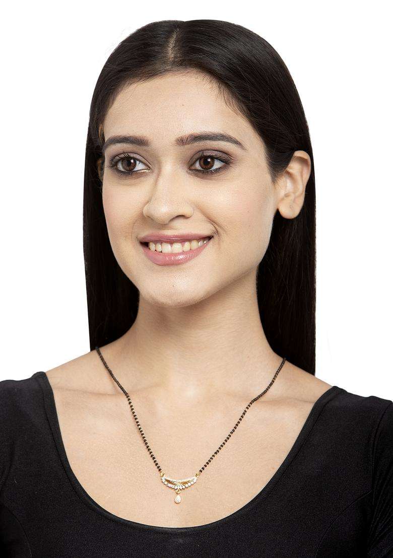 White Brass Mangalsutra - Indya