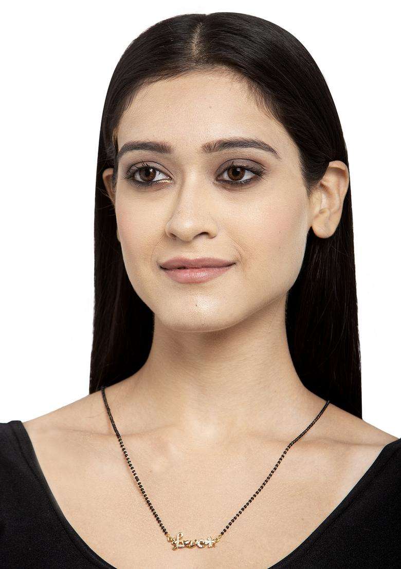 White Brass Mangalsutra - Indya