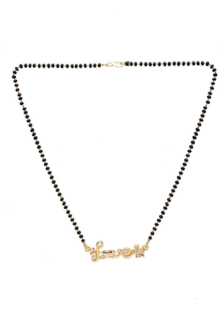 White Brass Mangalsutra - Indya