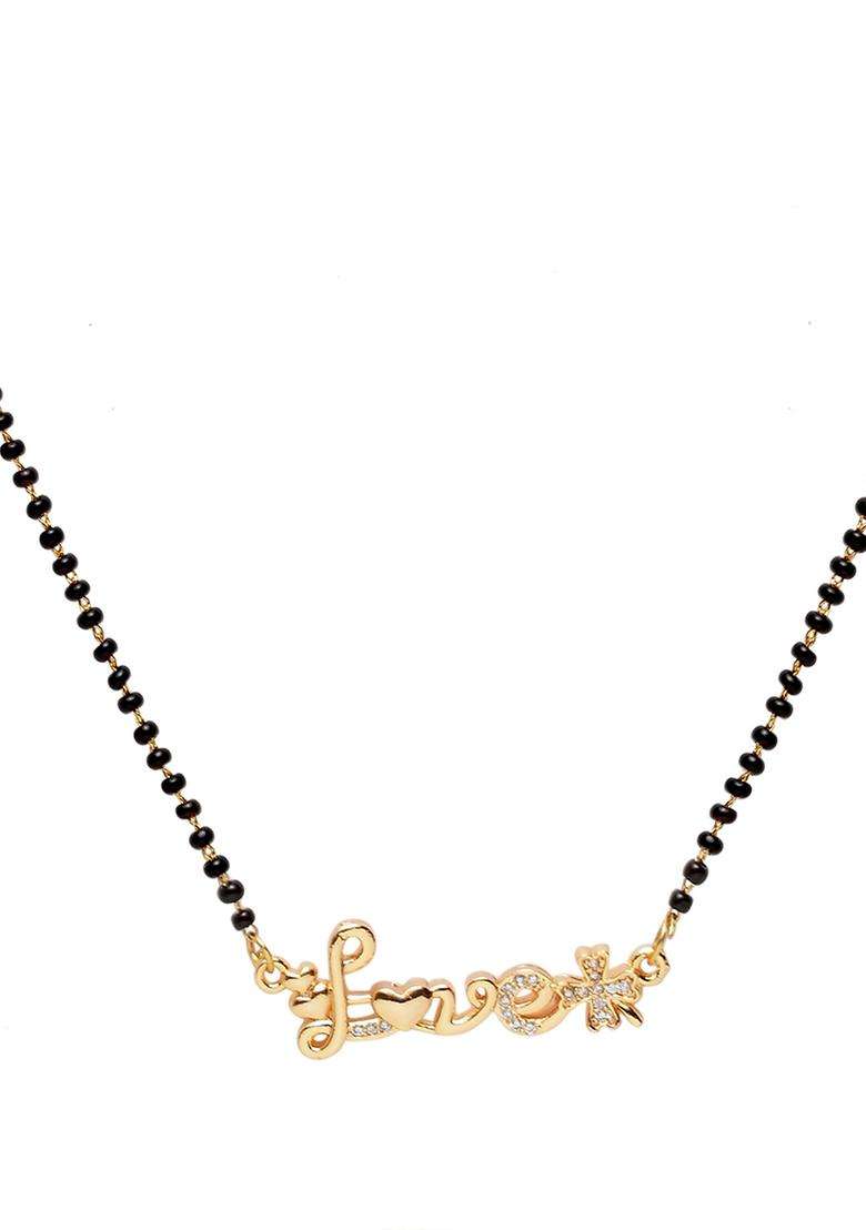 White Brass Mangalsutra - Indya