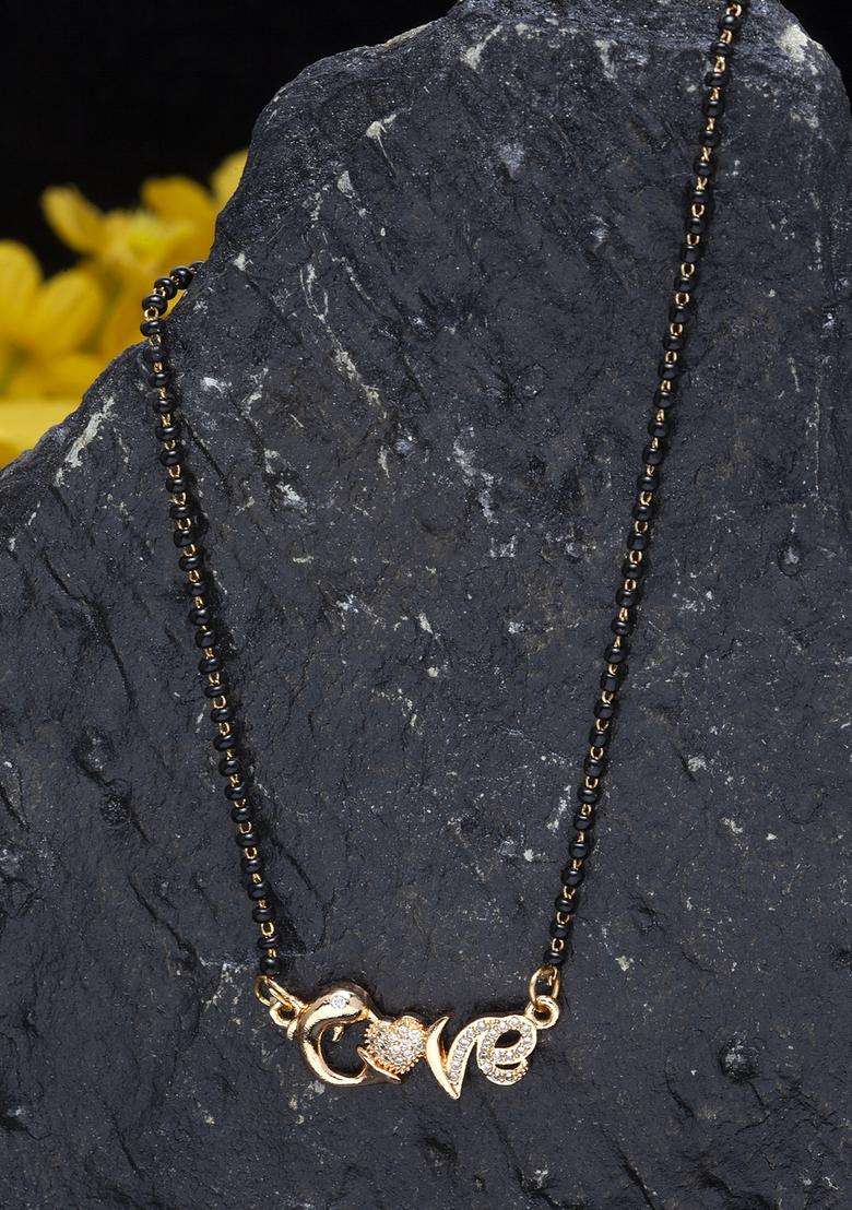 White Brass Mangalsutra - Indya