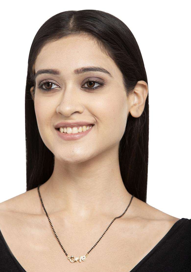 White Brass Mangalsutra - Indya