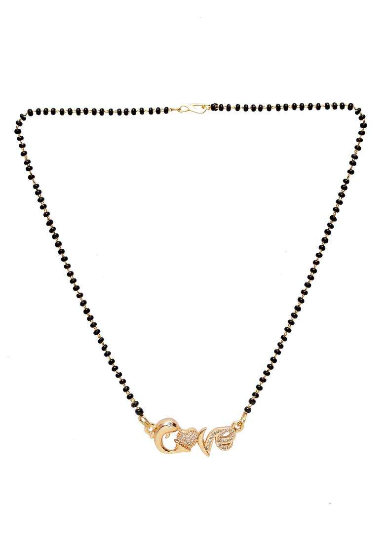 White Brass Mangalsutra - Indya