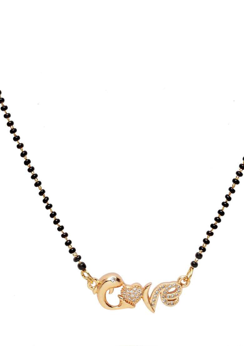 White Brass Mangalsutra - Indya