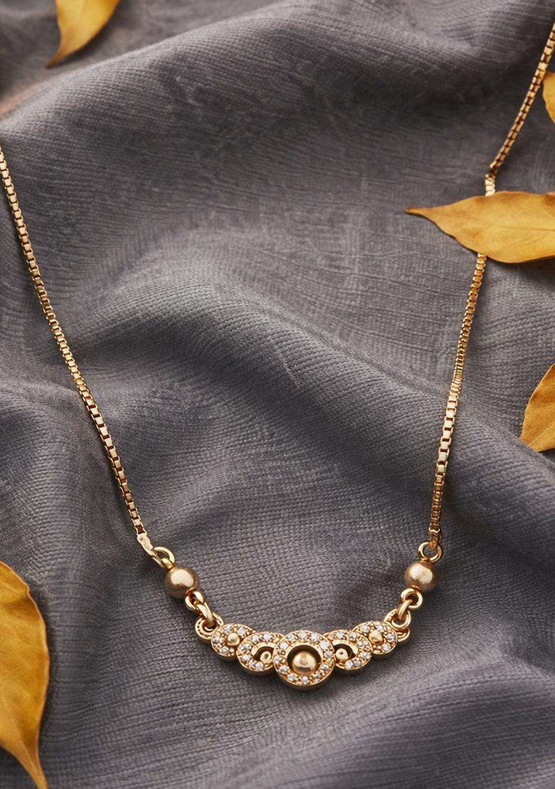 White Brass Mangalsutra - Indya