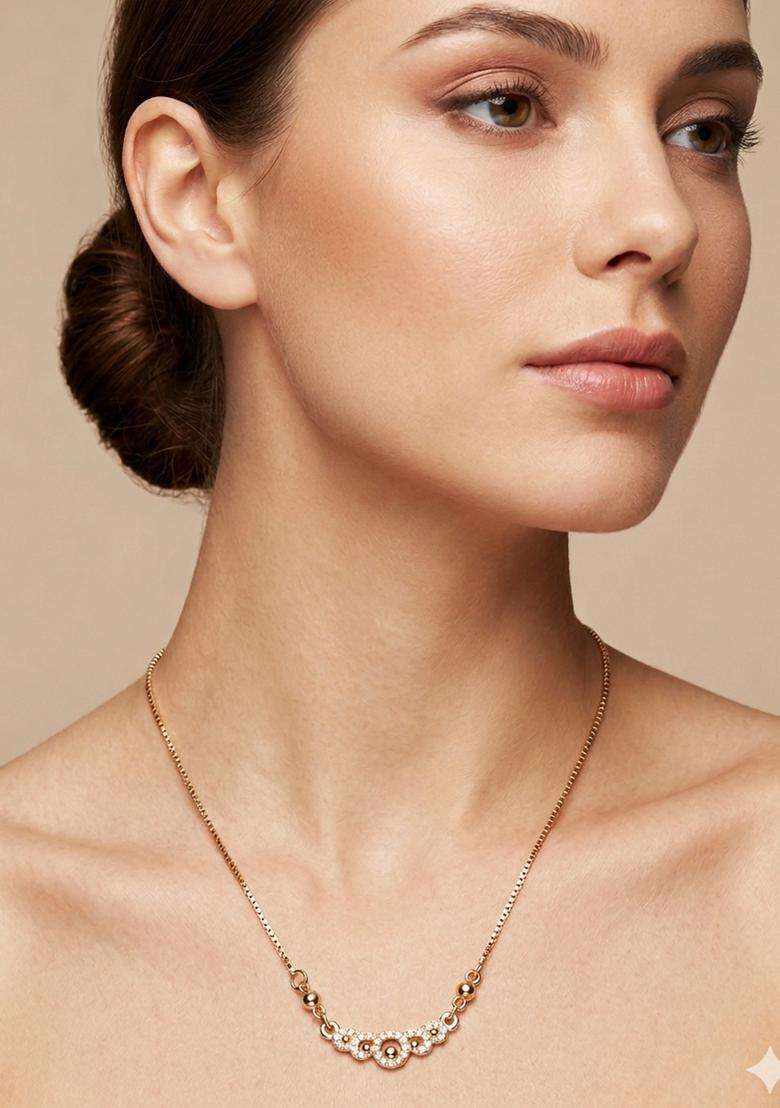 White Brass Mangalsutra - Indya