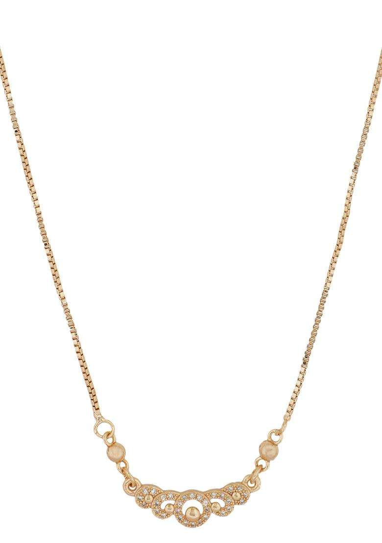 White Brass Mangalsutra - Indya