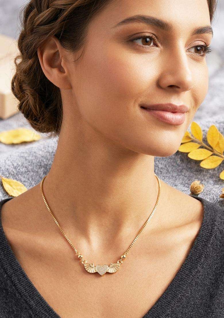 White Brass Mangalsutra - Indya