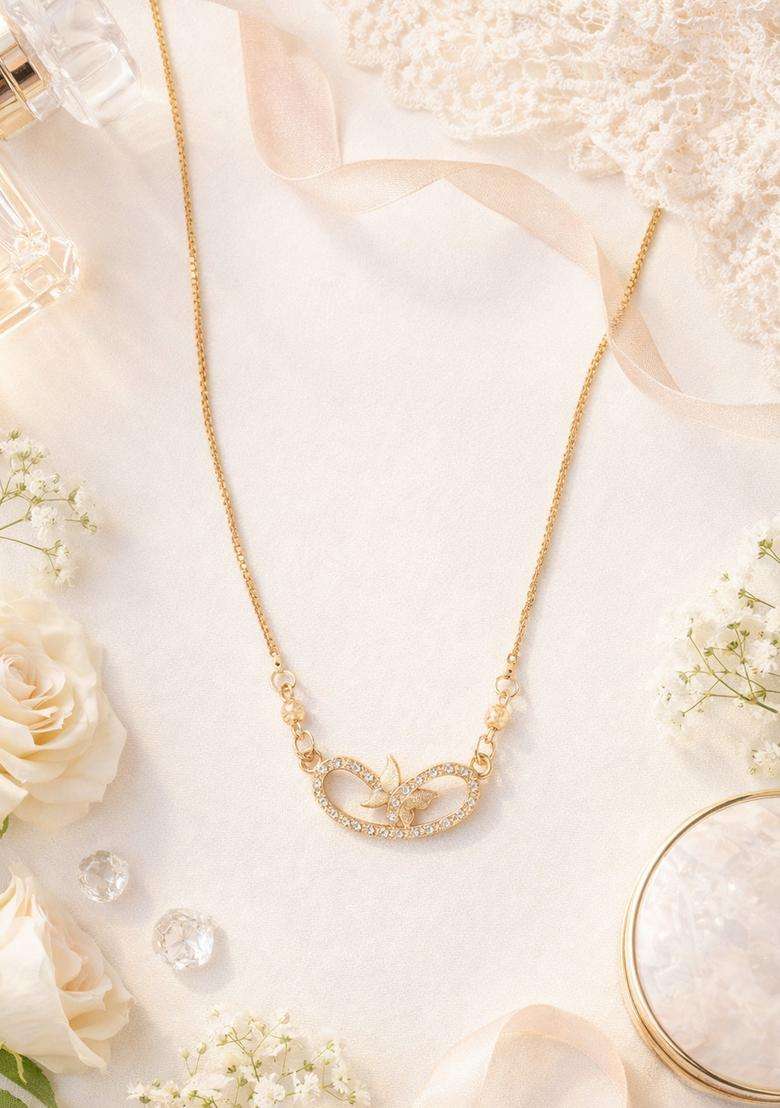 White Brass Mangalsutra - Indya
