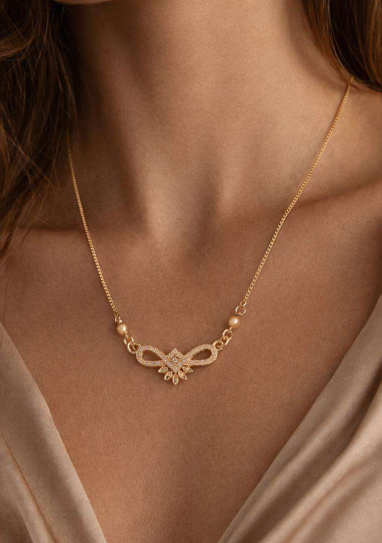 White Brass Mangalsutra - Indya