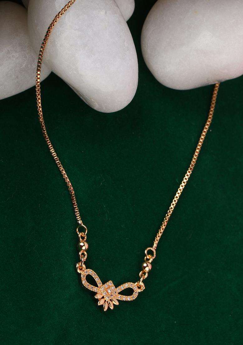 White Brass Mangalsutra - Indya