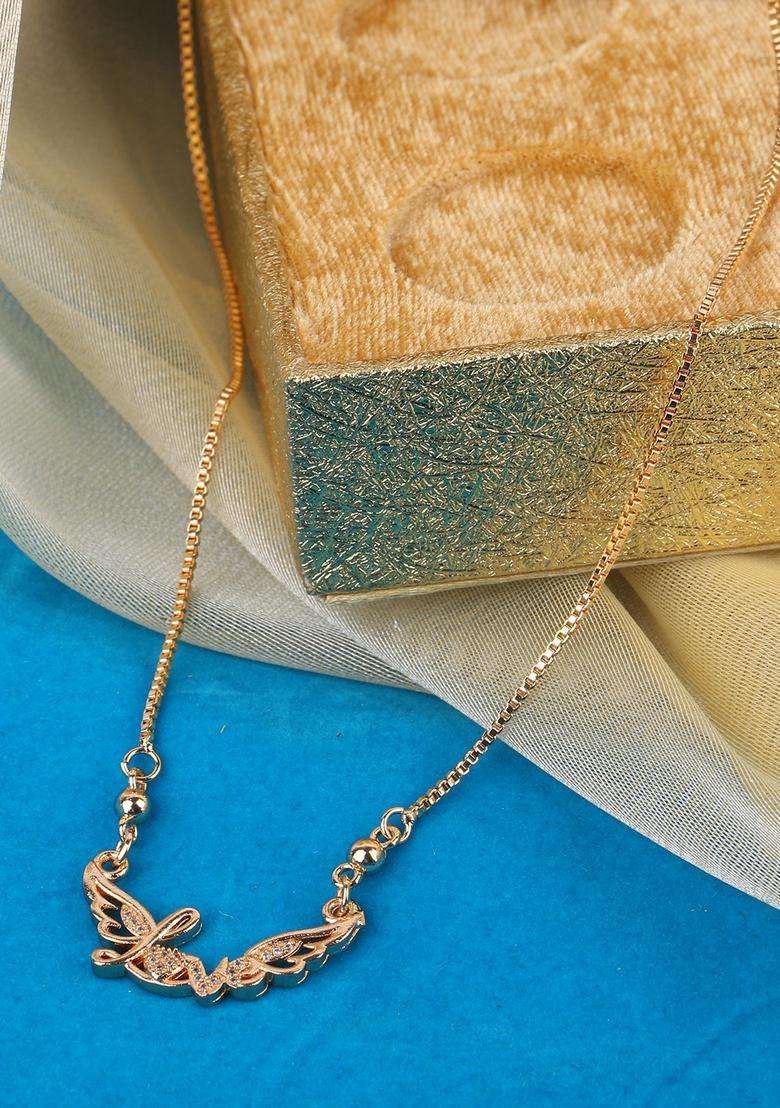White Brass Mangalsutra - Indya