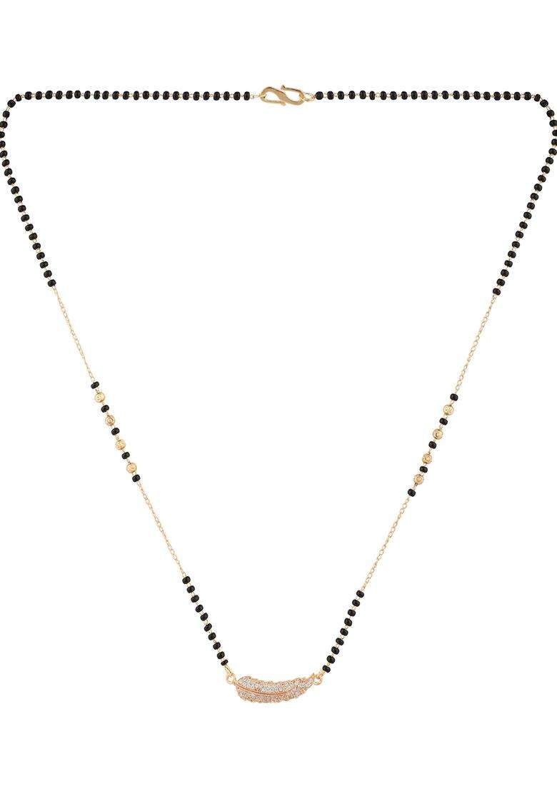 White Brass Mangalsutra - Indya