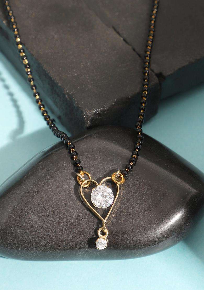 White Brass Mangalsutra - Indya