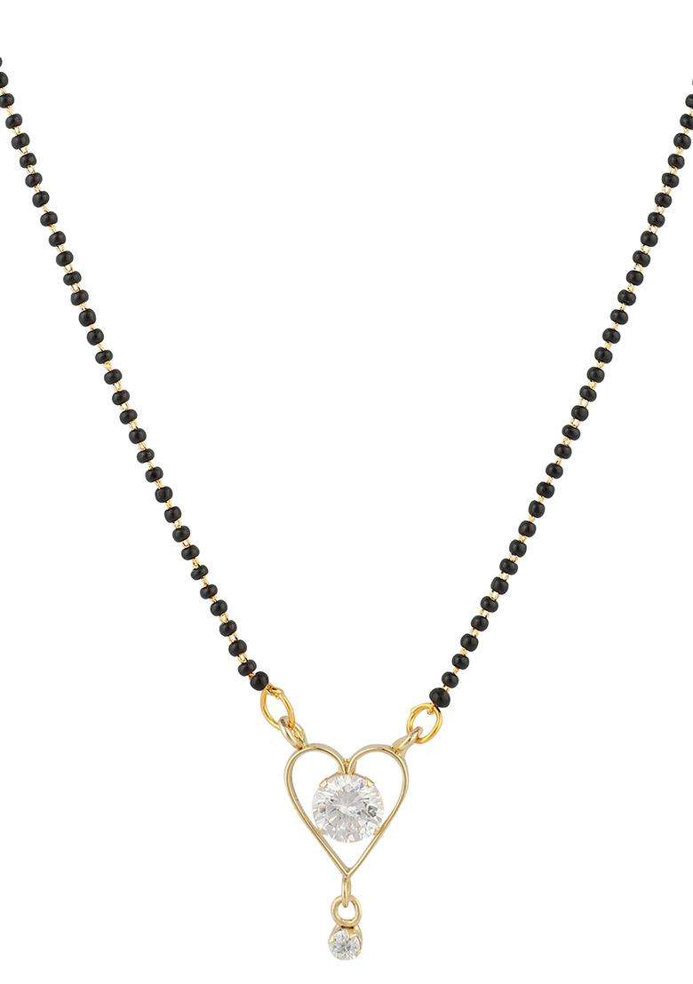 White Brass Mangalsutra - Indya