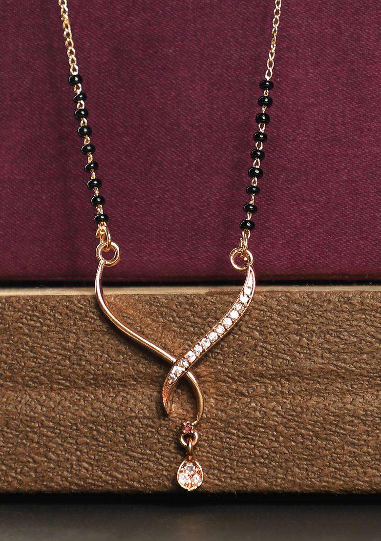 White Brass Mangalsutra - Indya
