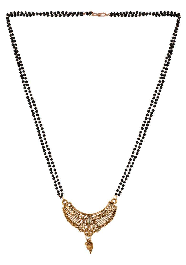 Golden Brass Mangalsutra - Indya