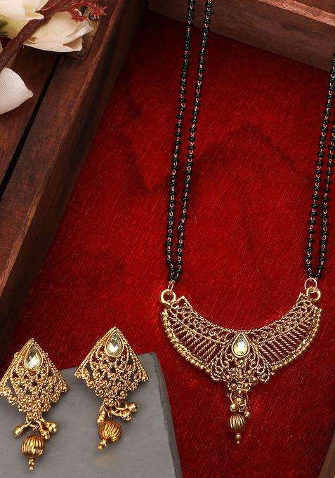 Golden Brass Mangalsutra