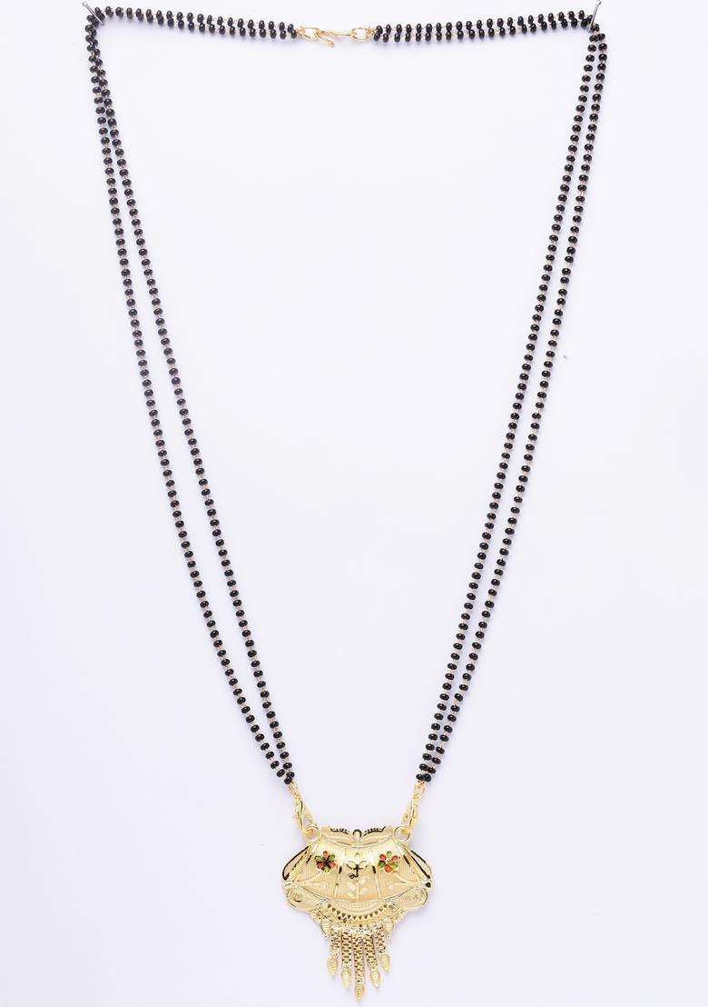 Golden Brass Mangalsutra - Indya