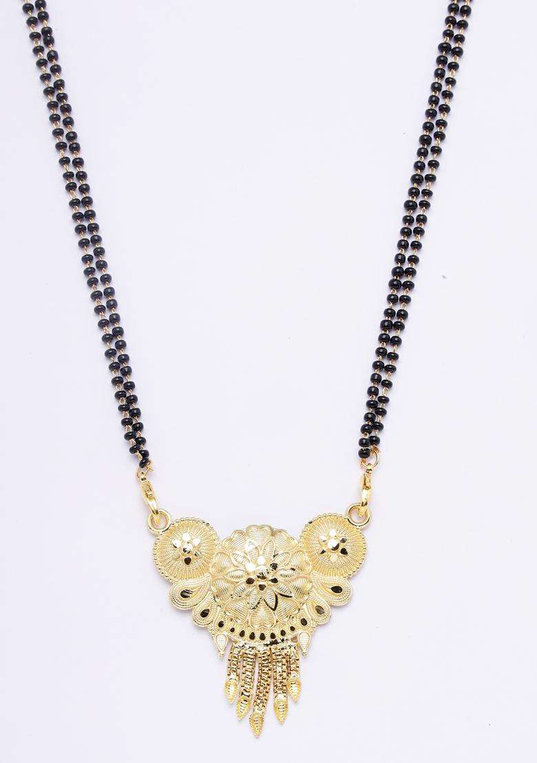Golden Brass Mangalsutra - Indya