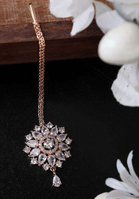 Rose Gold Brass Maangtikka
