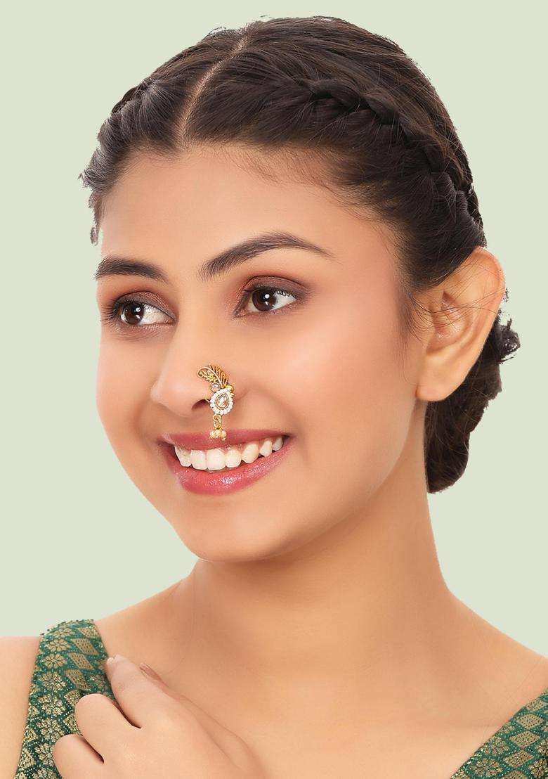 Golden Brass Nath - Indya