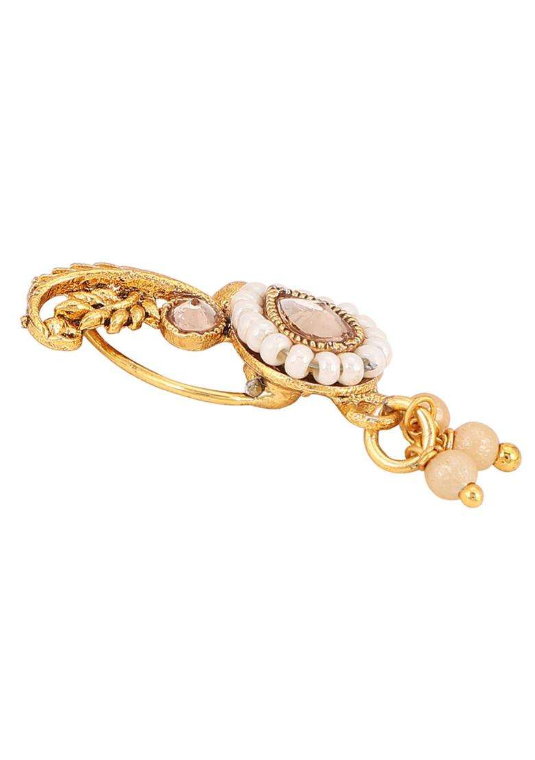 Golden Brass Nath - Indya