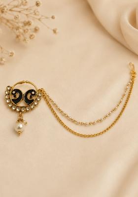 Golden Alloy Nose Pin