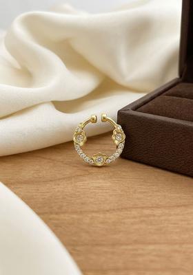 Golden Alloy Nose Pin