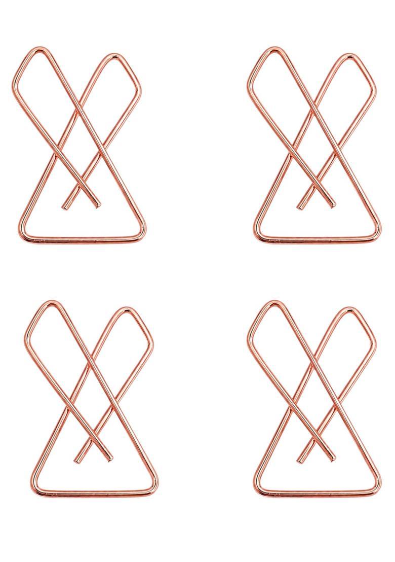 Rose Gold Alloy Saree Pin - Indya