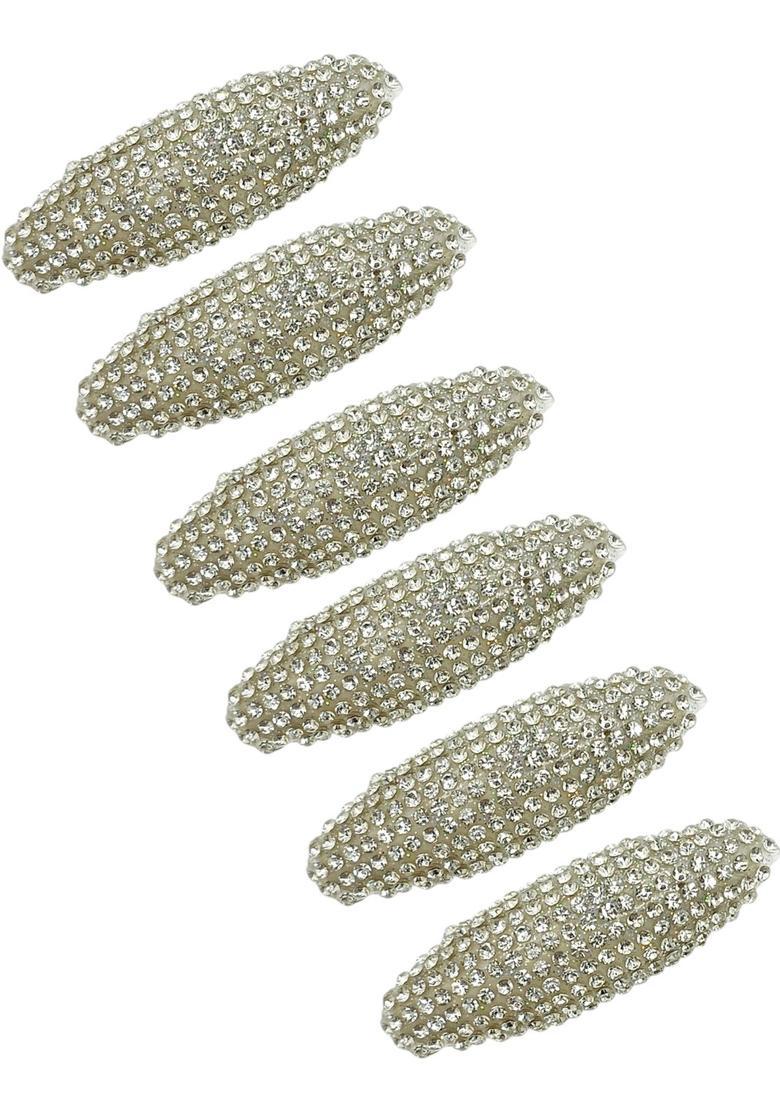 Silver Alloy Saree Pin - Indya