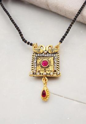 Golden Alloy Mangalsutra Set