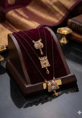 Golden Alloy Mangalsutra Set