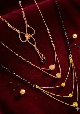 Golden Alloy Mangalsutra Set