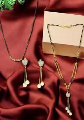 Golden Alloy Mangalsutra Set