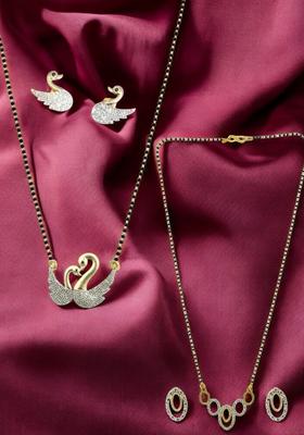 Golden Alloy Mangalsutra Set