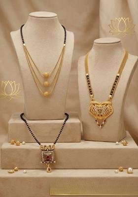 Golden Alloy Mangalsutra Set