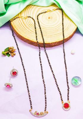 Golden Alloy Mangalsutra Set