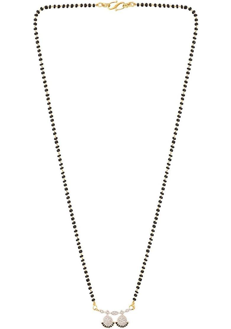 Golden Alloy Mangalsutra Set - Indya